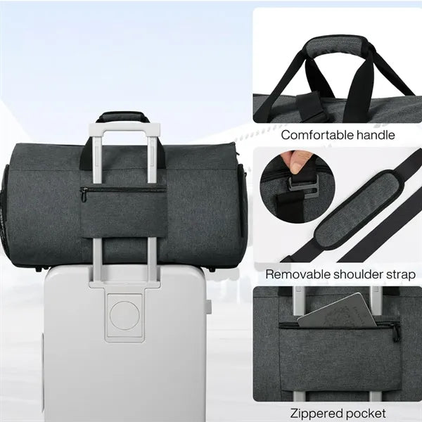 55L Travel & Gym Duffel Bag with Multiple Compartments