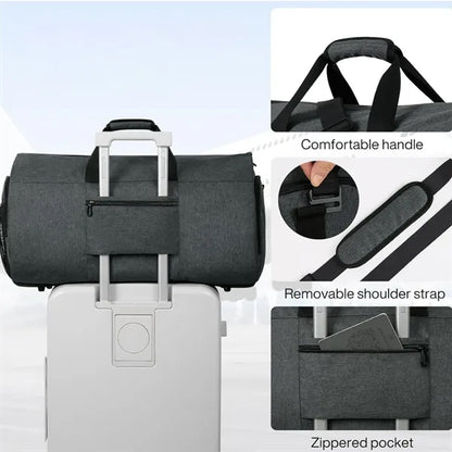 55L Travel & Gym Duffel Bag with Multiple Compartments