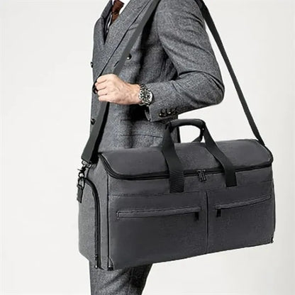 55L Travel & Gym Duffel Bag with Multiple Compartments