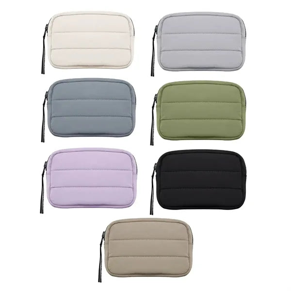 Padded Quilted Waist Bag with Adjustable Strap