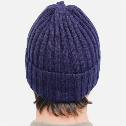 Warm Ribbed Knit Beanie Hat for Winter Comfort
