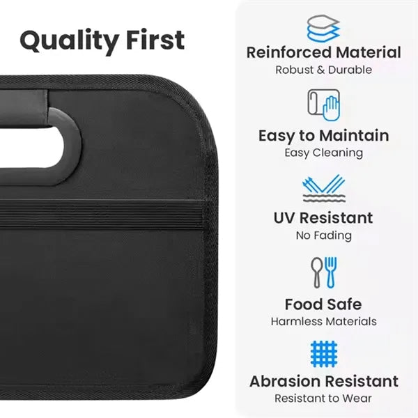 Collapsible Car Trunk Organizer with Handle