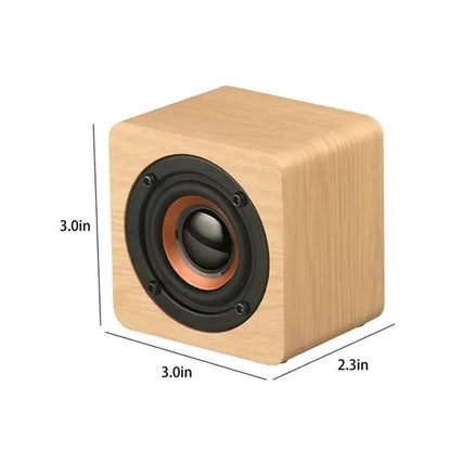 Mini Portable Wooden Bluetooth Speaker