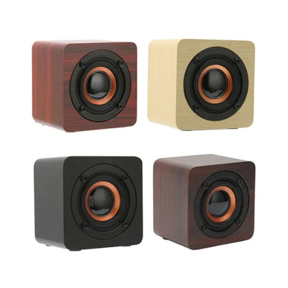 Mini Portable Wooden Bluetooth Speaker
