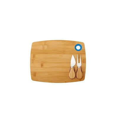 Natural Hangable Rectangular Bamboo Cheese Board Set