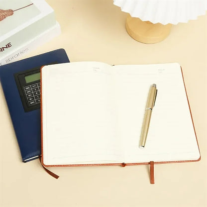 A4 Professional Planner Notebook with Integrated Calculator