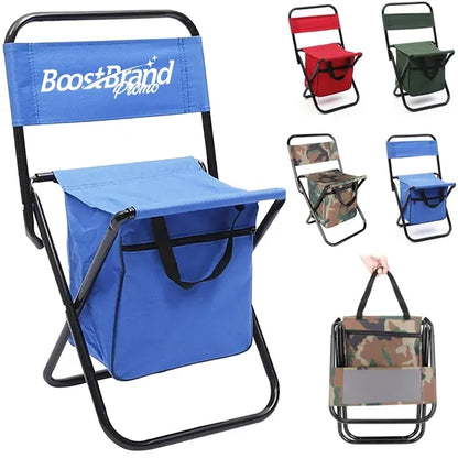 Folding Camping Chair with Integrated Cooler Bag