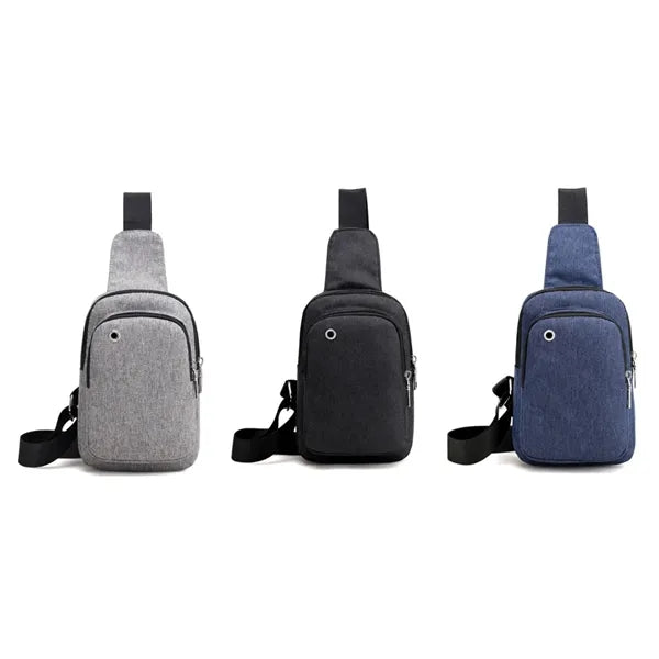Compact USB Charging Sling Shoulder Bag