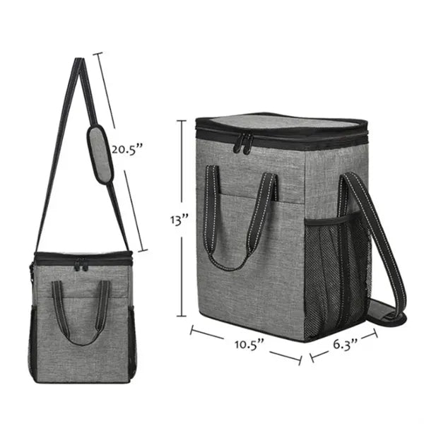 120L Insulated 6-Bottle Wine Cooler Bag with Dividers