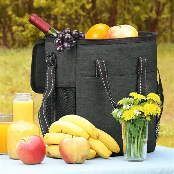 120L Insulated 6-Bottle Wine Cooler Bag with Dividers
