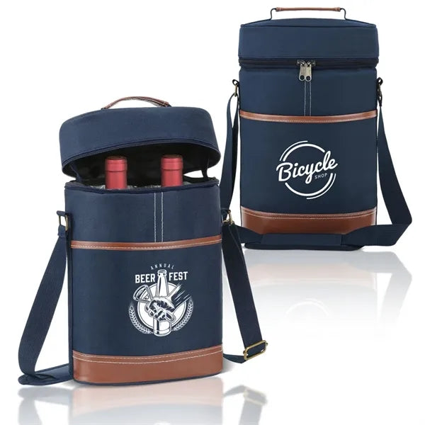 Classic Insulated Double Wine Bottle Cooler Bag