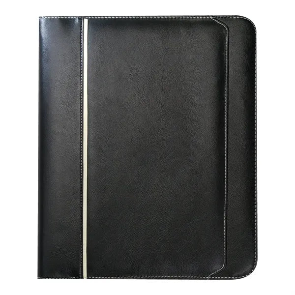Leatherette Zippered Binder Padfolio
