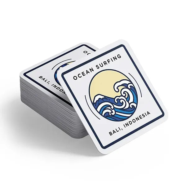 Custom Square Pulpboard Coaster - Debossed