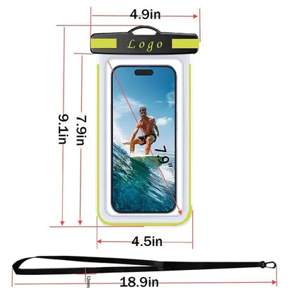 Waterproof Phone Dry Bag With Fluorescent Strip