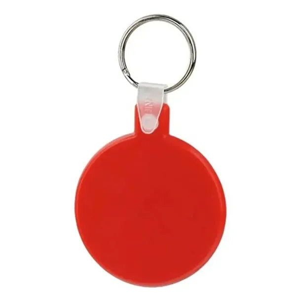 2 x 2 inch Round Soft PVC Keychain