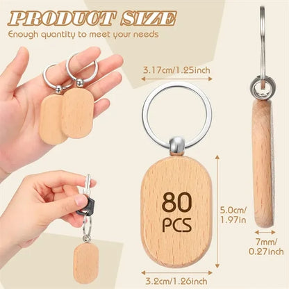Custom Hotel Wooden Keychain Motel Key Tag