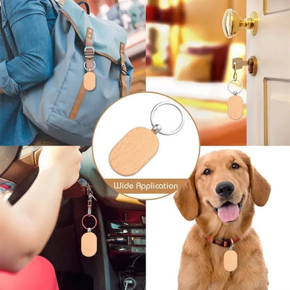 Custom Hotel Wooden Keychain Motel Key Tag