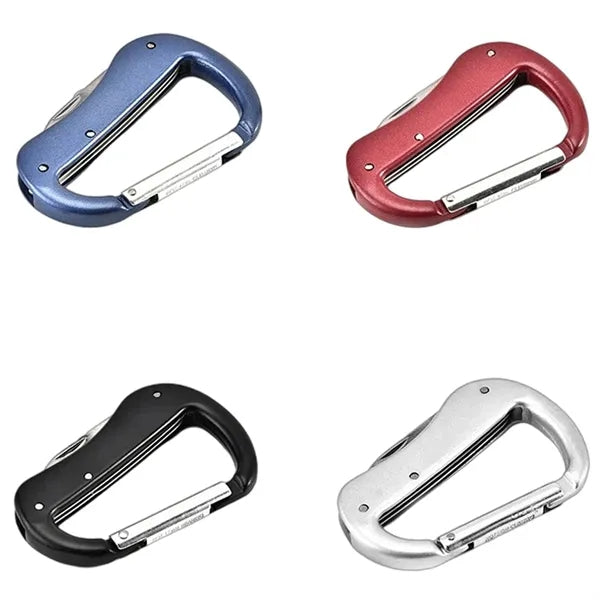 Outdoor Multitool Carabiner with Pocket Knife Scissors