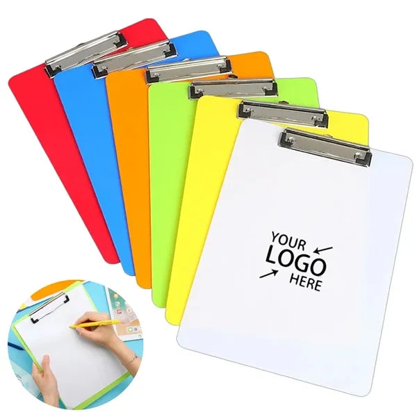Custom A4 Plastic Clipboards with Metal Clip