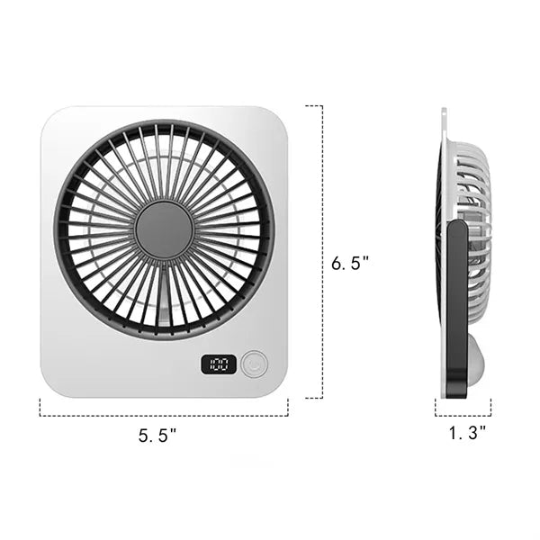 Ultra-thin Foldable USB Rechargeable Desk Fan