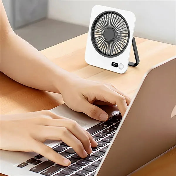 Ultra-thin Foldable USB Rechargeable Desk Fan