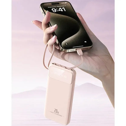 10000mAh Fast Charging Power bank With 4 Cables