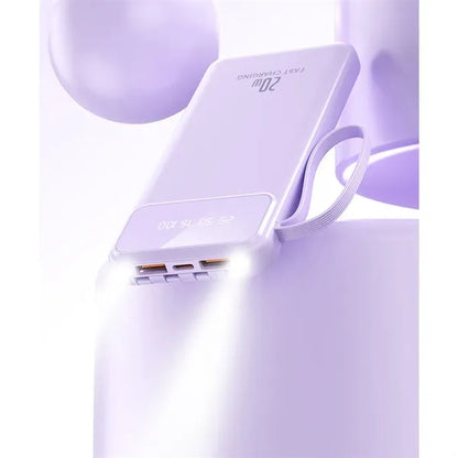 10000mAh Fast Charging Power bank With 4 Cables