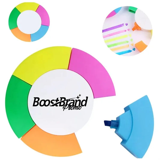 Flower Shaped 5 Color Highlighter Marker