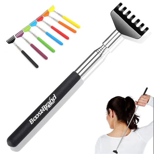 Extendable Telescopic Back Scratcher with Rubber Handle