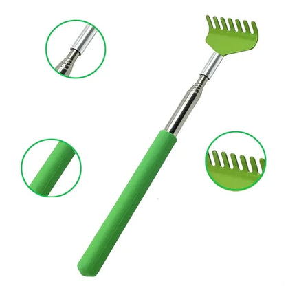 Extendable Telescopic Back Scratcher with Rubber Handle