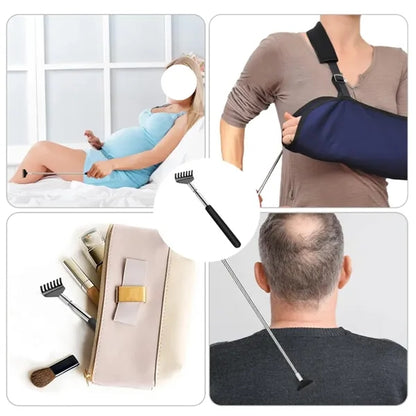 Extendable Telescopic Back Scratcher with Rubber Handle