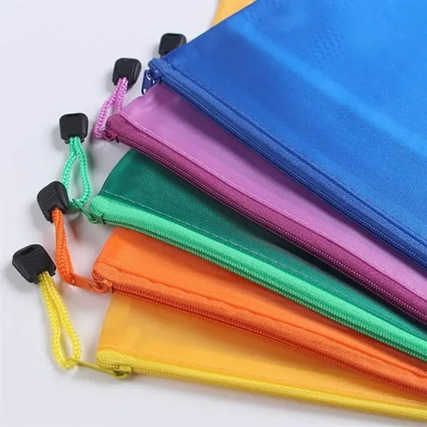 Durable A4 Mesh Zipper Document Bag for Organization