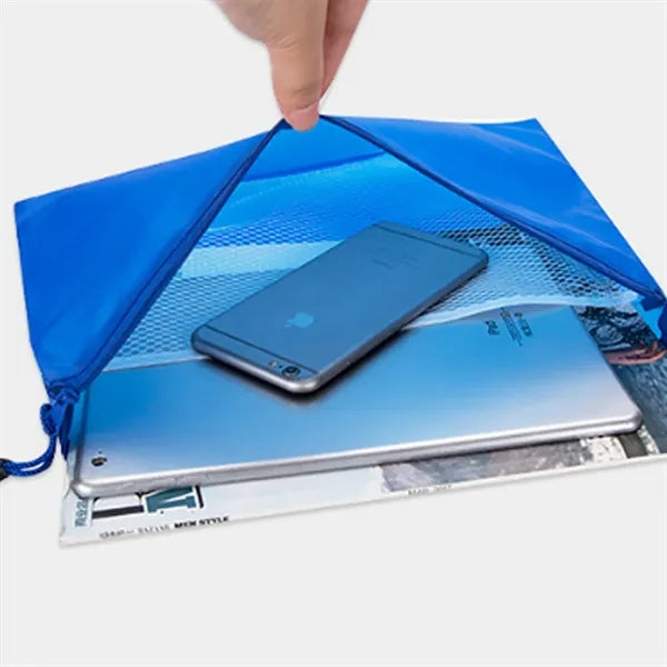 Durable A4 Mesh Zipper Document Bag for Organization