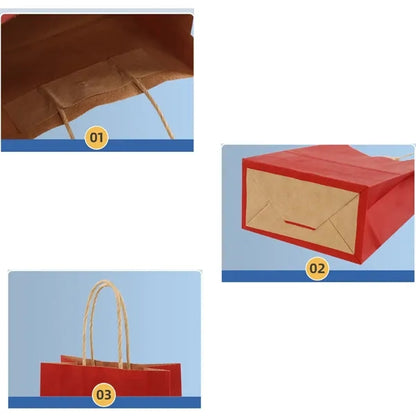 Kraft Brown Paper Shopping Bag With Handles