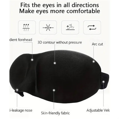 3D Contoured Breathable Light Shading Sleep Eye Mask