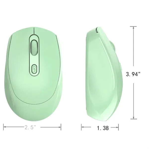 Rechargeable Wireless Bluetooth Mouse with USB Receiver