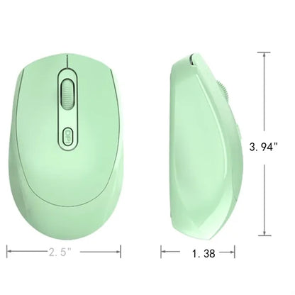 Rechargeable Wireless Bluetooth Mouse with USB Receiver