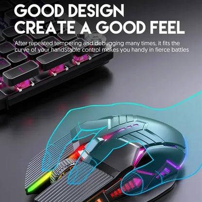 3200 dpi Ergonomic Wired Gaming Led Silent Mouse