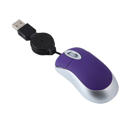 Mini Optical Mouse w/ Metallic Finish Wired