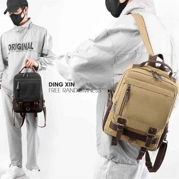Men's Vintage Canvas Backpack