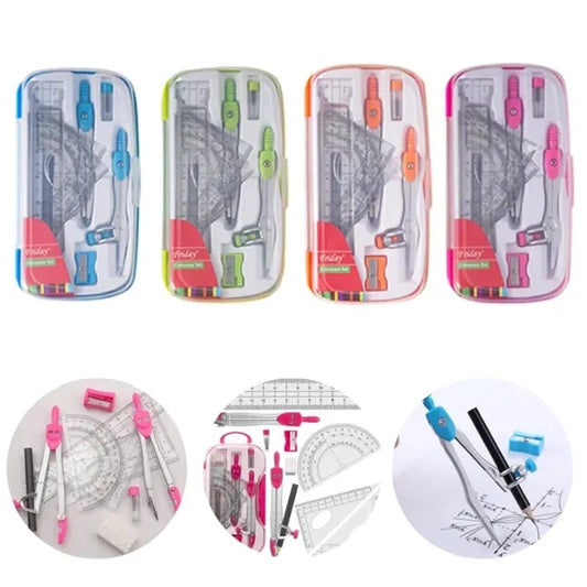 10 Piece Math Geometry Kit Sets