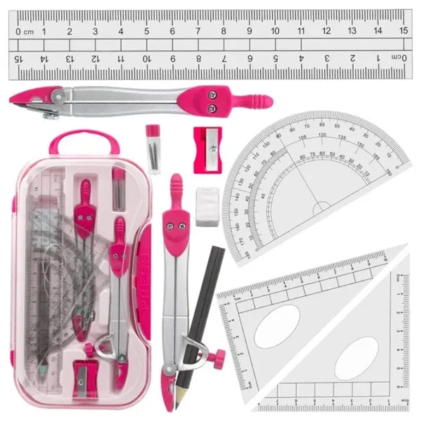 10 Piece Math Geometry Kit Sets