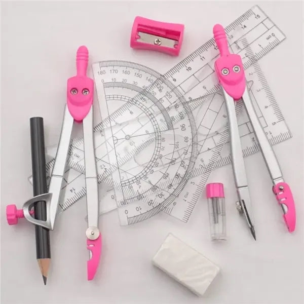 10 Piece Math Geometry Kit Sets