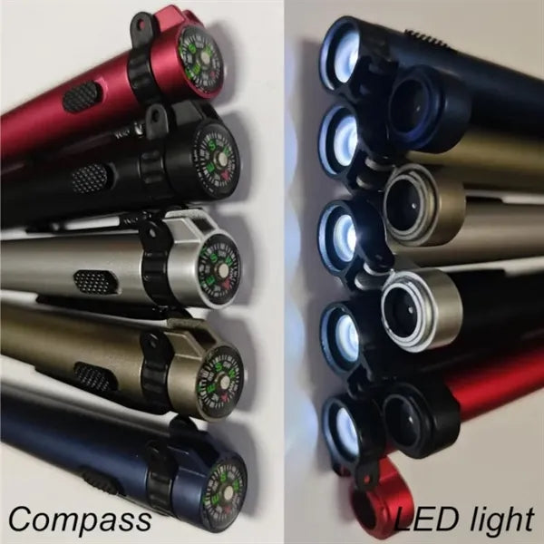 Multifunctional Ballpoint Pen with Lighted for Camping