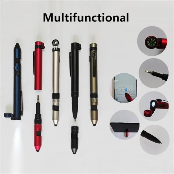 Multifunctional Ballpoint Pen with Lighted for Camping
