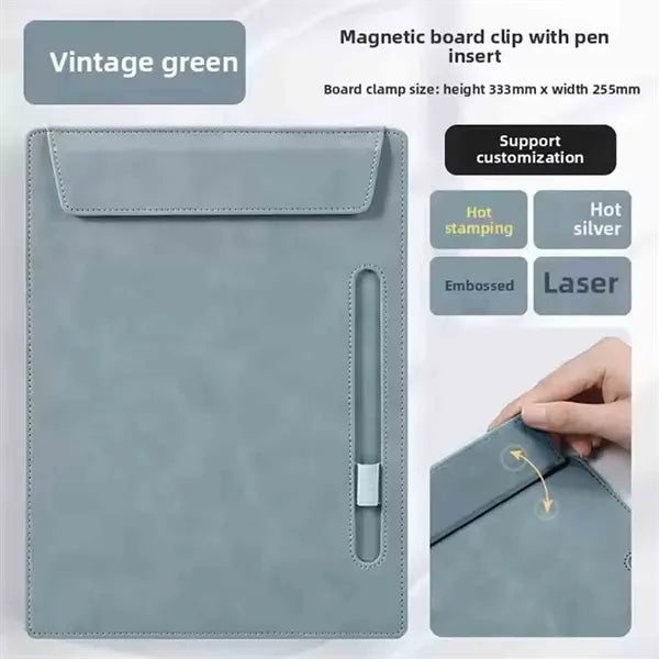 PU Leather Writing Clip Board