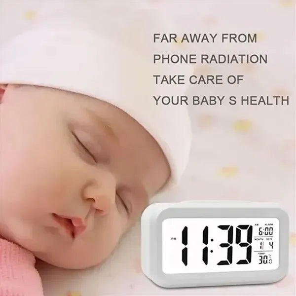 Battery-Operated LED Digital Alarm Clock