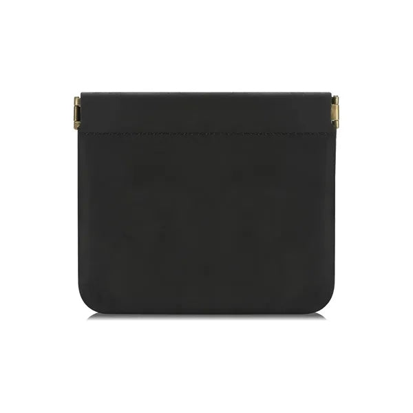 Genuine Leather Squeeze Magnetic Portable Mini Coin Purses