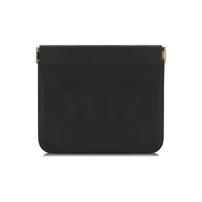Genuine Leather Squeeze Magnetic Portable Mini Coin Purses