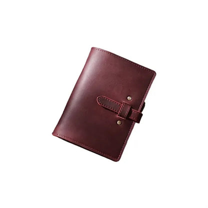 Leather Multi-Functional Zipper Retro Loose Leaf Book Diary